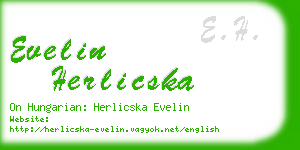 evelin herlicska business card